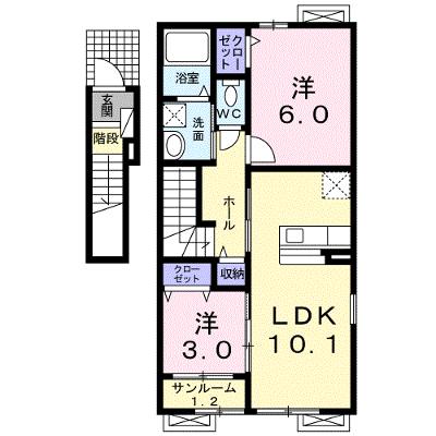 プリート　フィオーレⅡ 201【管理NO：1-018106102-02010】 ★家具家電は申し込み後に搬入します 2026年08月下旬入居可能の外観画像