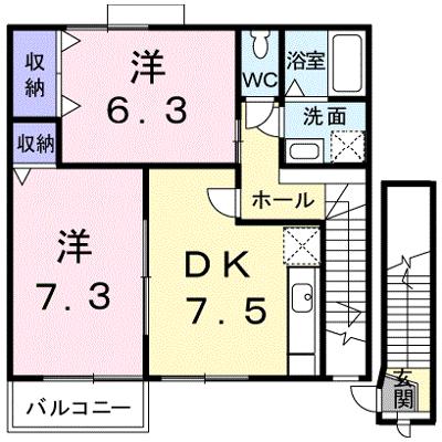 プリムヴェール 201【管理NO：1-012856201-02010】 ★家具家電は申し込み後に搬入します 2026年08月上旬入居可能の外観画像