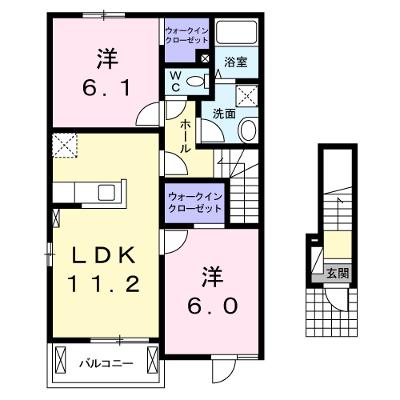 アース　ビレッジ　Ⅰ 201【管理NO：1-018133601-02010】 ★家具家電は申し込み後に搬入します 2026年08月下旬入居可能の外観画像