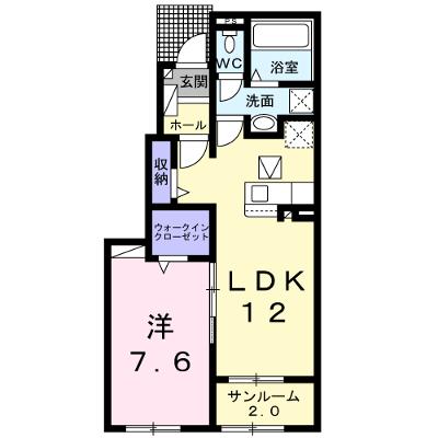 オランジェリー 102【管理NO：1-026793202-01020】 ★家具家電は申し込み後に搬入します★ ★2026年08月下旬入居可能★の外観画像