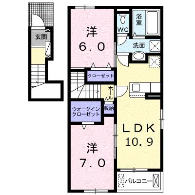 プルーム・ヴィレⅢ 201【管理NO：1-026064703-02010】 ★家具家電は申し込み後に搬入します★ ★2026年08月中旬入居可能★の外観画像
