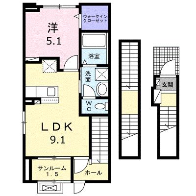 グリーンビレッジ 304【管理NO：1-027899101-03040】 ★家具家電は申し込み後に搬入します★ ★2026年11月上旬入居可能★の外観画像