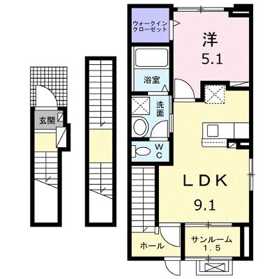 グリーンビレッジ 301【管理NO：1-027899101-03010】 ★家具家電は申し込み後に搬入します★ ★2026年11月上旬入居可能★の外観画像