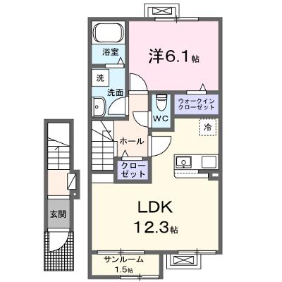 サーモンリバー 203【管理NO：1-027873101-02030】 ★家具家電は申し込み後に搬入します★の外観画像