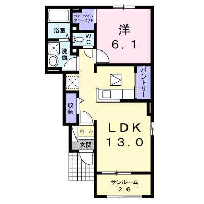 エルザⅠ 102【管理NO：1-019246801-01020】 ★家具家電は申し込み後に搬入しますの外観画像