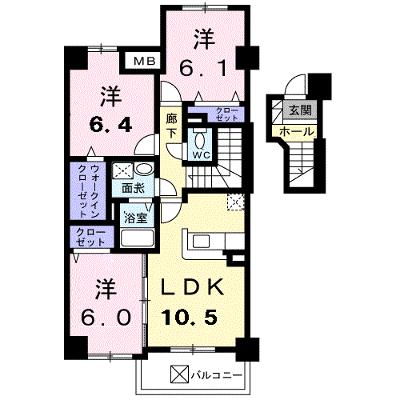 ＥＣＲＵ（エクリュ） 302【管理NO：1-014616001-03020】 ★家具家電は申し込み後に搬入します 2026年08月下旬入居可能の外観画像