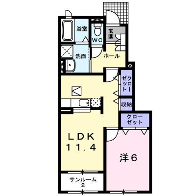 ヴィラ・かたかご　Ⅰ 102【管理NO：1-014079001-01020】 ★家具家電は申し込み後に搬入します 2026年08月下旬入居可能の外観画像
