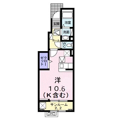 菫（すみれ）２ｎｄ 102【管理NO：1-026903602-01020】 ★家具家電は申し込み後に搬入します 2026年08月下旬入居可能の外観画像