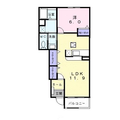 パーシモンⅠ 102【管理NO：1-013520401-01020】 ★家具家電は申し込み後に搬入しますの外観画像