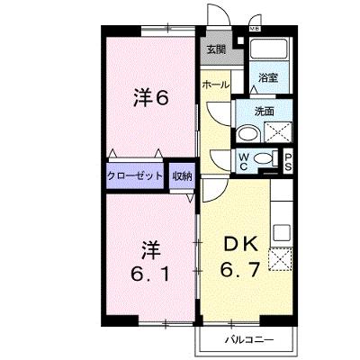 エスポワール　Ⅱ 203【管理NO：1-005242301-02030】 ★家具家電は申し込み後に搬入します 2026年07月下旬入居可能の外観画像