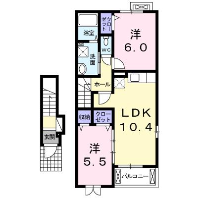 メゾン・ド・ボナール 203【管理NO：1-018699801-02030】 ★家具家電は申し込み後に搬入します★ ★2026年08月中旬入居可能★の外観画像