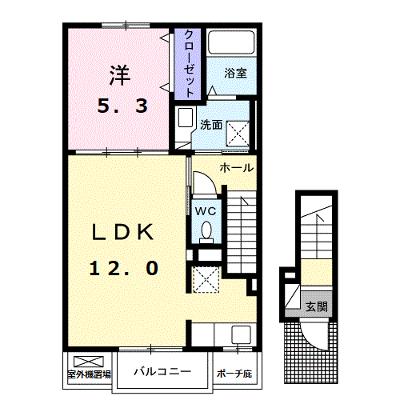 スール　ソレイユ　ココル　Ⅱ 203【管理NO：1-027093102-02030】 ★家具家電は申し込み後に搬入します★ ★2026年09月上旬入居可能★の外観画像