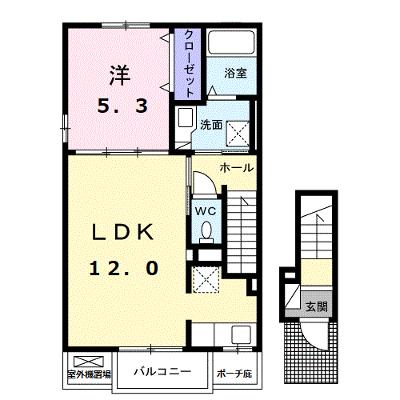 スール　ソレイユ　ココル　Ⅰ 201【管理NO：1-027093101-02010】 ★家具家電は申し込み後に搬入します★ ★2026年09月上旬入居可能★の外観画像