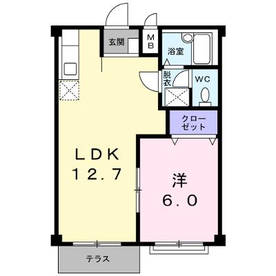エルディム鈴木 102【管理NO：1-003356101-01020】 ★家具家電は申し込み後に搬入します 2026年08月中旬入居可能の外観画像
