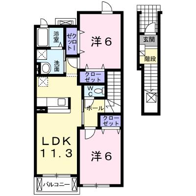 ディー・ベレッツァＡ 202【管理NO：1-013950401-02020】 ★家具家電は申し込み後に搬入します★の外観画像