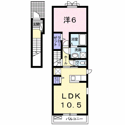 プラウド 201【管理NO：1-019845201-02010】 ★家具家電は申し込み後に搬入します 2026年08月上旬入居可能の外観画像