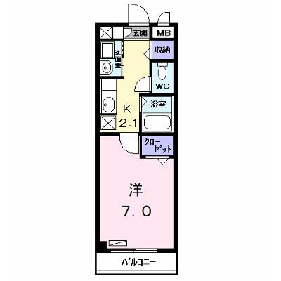 フィオーレ 202【管理NO：1-012033001-02020】 ★家具家電は申し込み後に搬入しますの外観画像