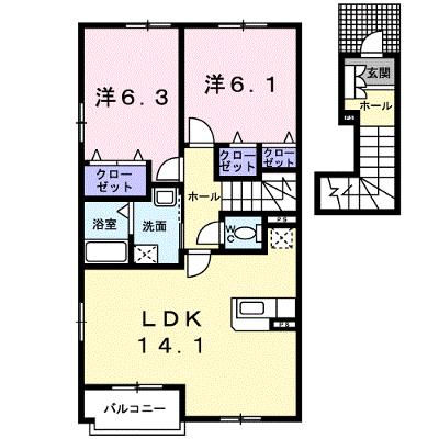 グレイス 203【管理NO：1-014623701-02030】 ★家具家電は申し込み後に搬入します★の外観画像
