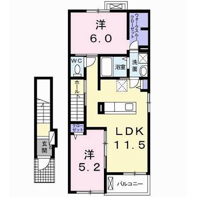 ルナ・ソレイユⅡ 205【管理NO：1-025266102-02040】 ★家具家電は申し込み後に搬入します 2026年08月中旬入居可能の外観画像