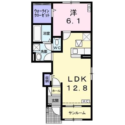 リュード・ルポａ 102【管理NO：1-026395401-01020】 ★家具家電は申し込み後に搬入します 2026年08月下旬入居可能の外観画像