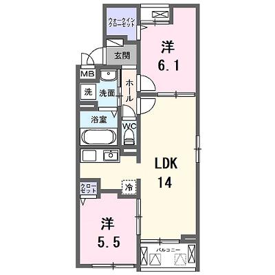 エスポワールⅤ 201【管理NO：1-027340801-02010】 ★家具家電は申し込み後に搬入します 2026年08月下旬入居可能の外観画像