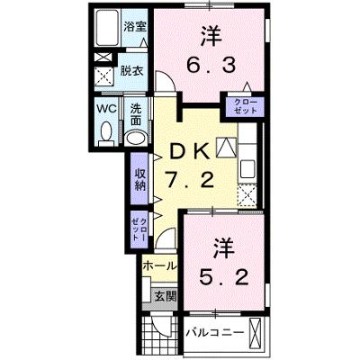 エリタージュＡ 104【管理NO：1-014994501-01040】 ★家具家電は申し込み後に搬入します★の外観画像