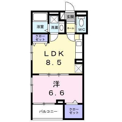 パーチェ　エテルノⅠ 203【管理NO：1-027605701-02030】 ★家具家電は申し込み後に搬入します★の外観画像