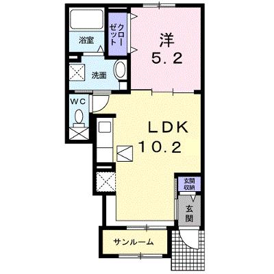 イストワールｋｉｔａ　Ｂ 102【管理NO：1-025327502-01020】 ★家具家電は申し込み後に搬入します 2026年08月下旬入居可能の外観画像