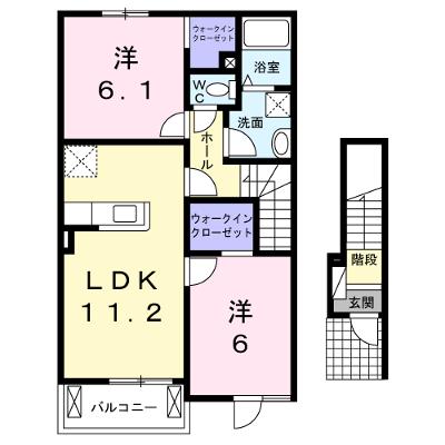 ベルシャトレ 202【管理NO：1-019294701-02020】 ★家具家電は申し込み後に搬入します★ ★2026年08月下旬入居可能★の外観画像