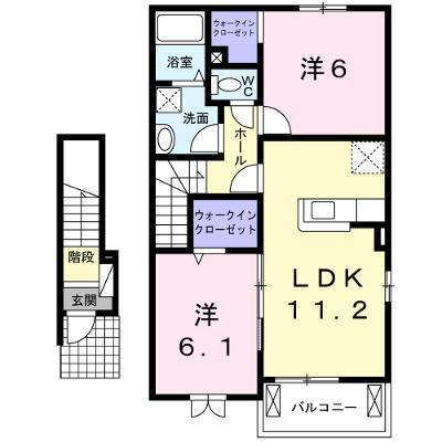 フォレスト　光　Ⅱ 203【管理NO：1-018368502-02030】 ★家具家電は申し込み後に搬入します★の外観画像