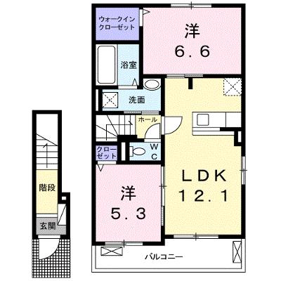 グレイス　フリージアＡ 202【管理NO：1-024154301-02020】 ★家具家電は申し込み後に搬入します★の外観画像