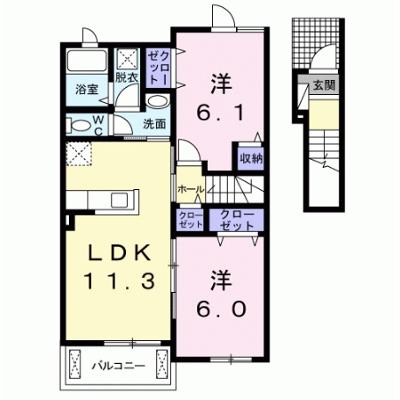 フラン　メゾン　Ｂ 203【管理NO：1-023540102-02030】 ★家具家電は申し込み後に搬入します★ ★2026年08月下旬入居可能★の外観画像