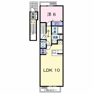 メゾン・ド・プチ・フルールⅠ 202【管理NO：1-015269901-02020】 ★家具家電は申し込み後に搬入します 2026年07月下旬入居可能の外観画像