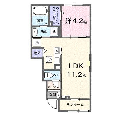メゾン　ボーテ 102【管理NO：1-028632201-01020】 ★家具家電は申し込み後に搬入します★ ★2026年09月中旬入居可能★の外観画像