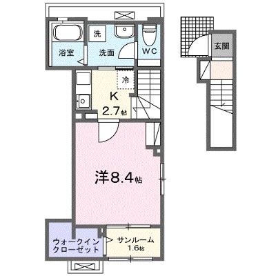 フラテッリ　Ｓ 201【管理NO：1-027796201-02010】 ★家具家電は申し込み後に搬入します★の外観画像