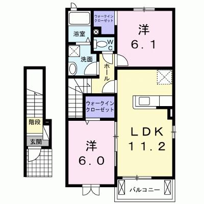 カーサ・ソレイユ 205【管理NO：1-019237801-02040】 ★家具家電は申し込み後に搬入します★の外観画像