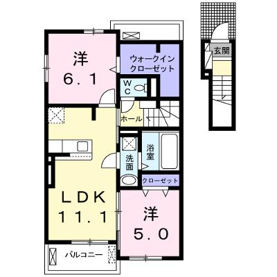 トリオ・グレースⅢ 206【管理NO：1-024964103-02050】 ★家具家電は申し込み後に搬入します★ ★2026年08月下旬入居可能★の外観画像
