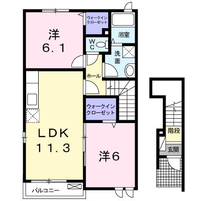 ベルビューコート花園　Ｂ 201【管理NO：1-016433102-02010】 ★家具家電は申し込み後に搬入します 2026年09月中旬入居可能の外観画像
