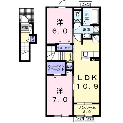 セリシール・ヴィラージュ　Ａ 202【管理NO：1-025607001-02020】 ★家具家電は申し込み後に搬入します 2026年08月中旬入居可能の外観画像