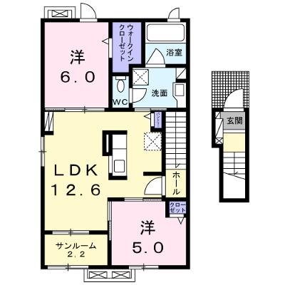 ロジュマン　ココティエⅢ 205【管理NO：1-024362903-02050】 ★家具家電は申し込み後に搬入します 2026年08月中旬入居可能の外観画像