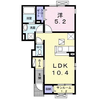 リシェル 102【管理NO：1-017175901-01020】 ★家具家電は申し込み後に搬入します★ ★2026年08月中旬入居可能★の外観画像