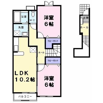 ヴェルタウンＤ 203【管理NO：1-012763904-02030】 ★家具家電は申し込み後に搬入します★ ★2026年08月下旬入居可能★の外観画像