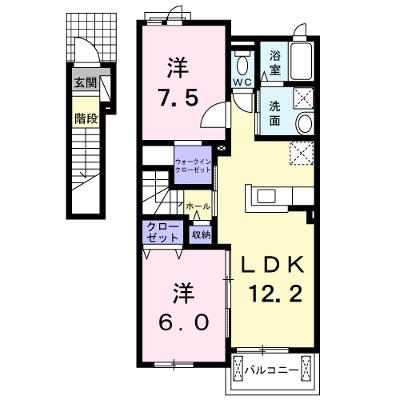 クレセントＢ 202【管理NO：1-020227202-02020】 ★家具家電は申し込み後に搬入します 2026年08月下旬入居可能の外観画像