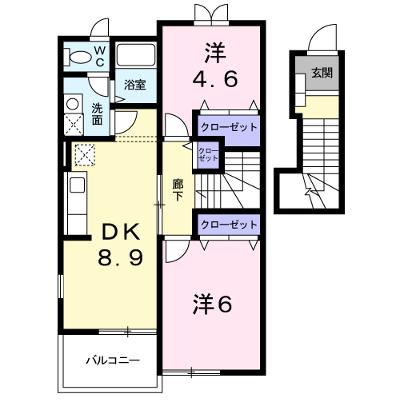 ネオプレンティーＡ 203【管理NO：1-012572701-02030】 ★家具家電は申し込み後に搬入します 2026年08月上旬入居可能の外観画像