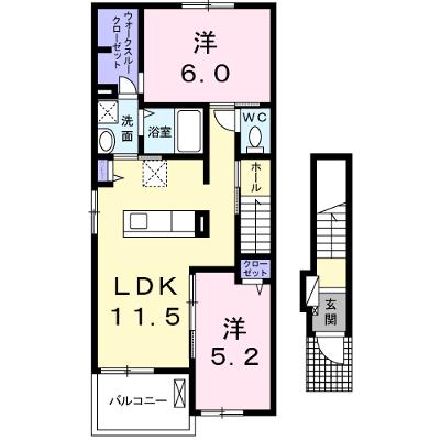 プリムヴェール　Ｃ 201【管理NO：1-025627801-02010】 ★家具家電は申し込み後に搬入します 2026年08月中旬入居可能の外観画像