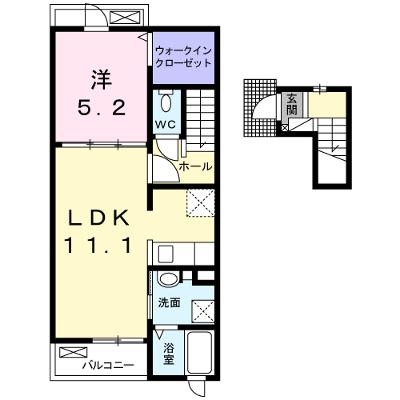 ガーデンヒルＦ 202【管理NO：1-022214701-02020】 ★家具家電は申し込み後に搬入します★ ★2026年08月下旬入居可能★の外観画像