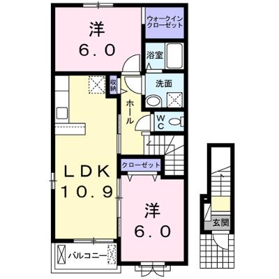 ソレイユ　Ｓｏｌｅｉｌ 201【管理NO：1-019637901-02010】 ★家具家電は申し込み後に搬入します 2026年08月下旬入居可能の外観画像