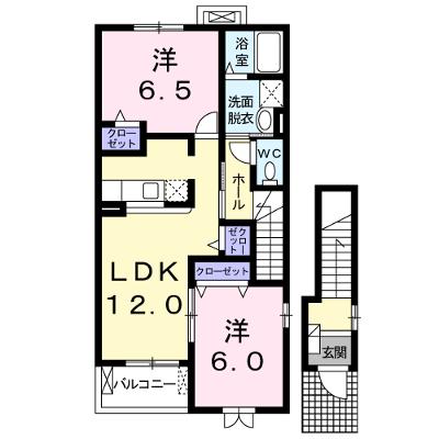 ルーチェ・Ⅱ 203【管理NO：1-013348502-02030】 ★家具家電は申し込み後に搬入します★ ★2026年08月下旬入居可能★の外観画像