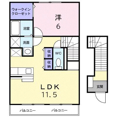 アウスレーゼⅠ 202【管理NO：1-012596601-02020】 ★家具家電は申し込み後に搬入します 2026年08月上旬入居可能の外観画像