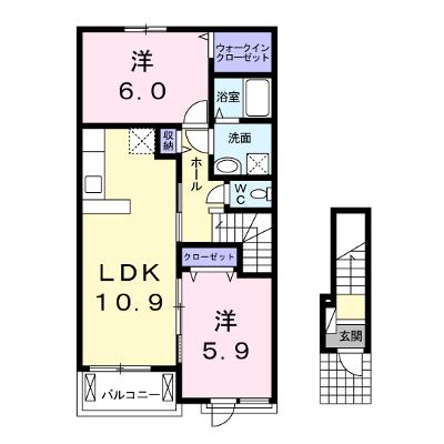 ＬａＴｏｕｒＫＡＩＺＡＷＡ　Ⅴ 202【管理NO：1-023184702-02020】 ★家具家電は申し込み後に搬入します★ ★2026年08月中旬入居可能★の外観画像